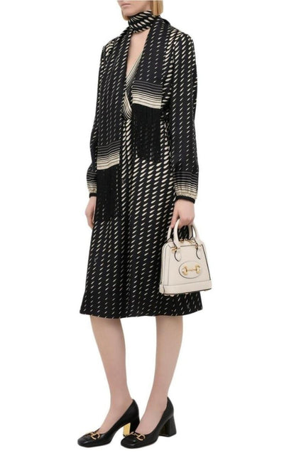 Gucci Printed Scarf Belted Wrap Dress - Runway Catalog