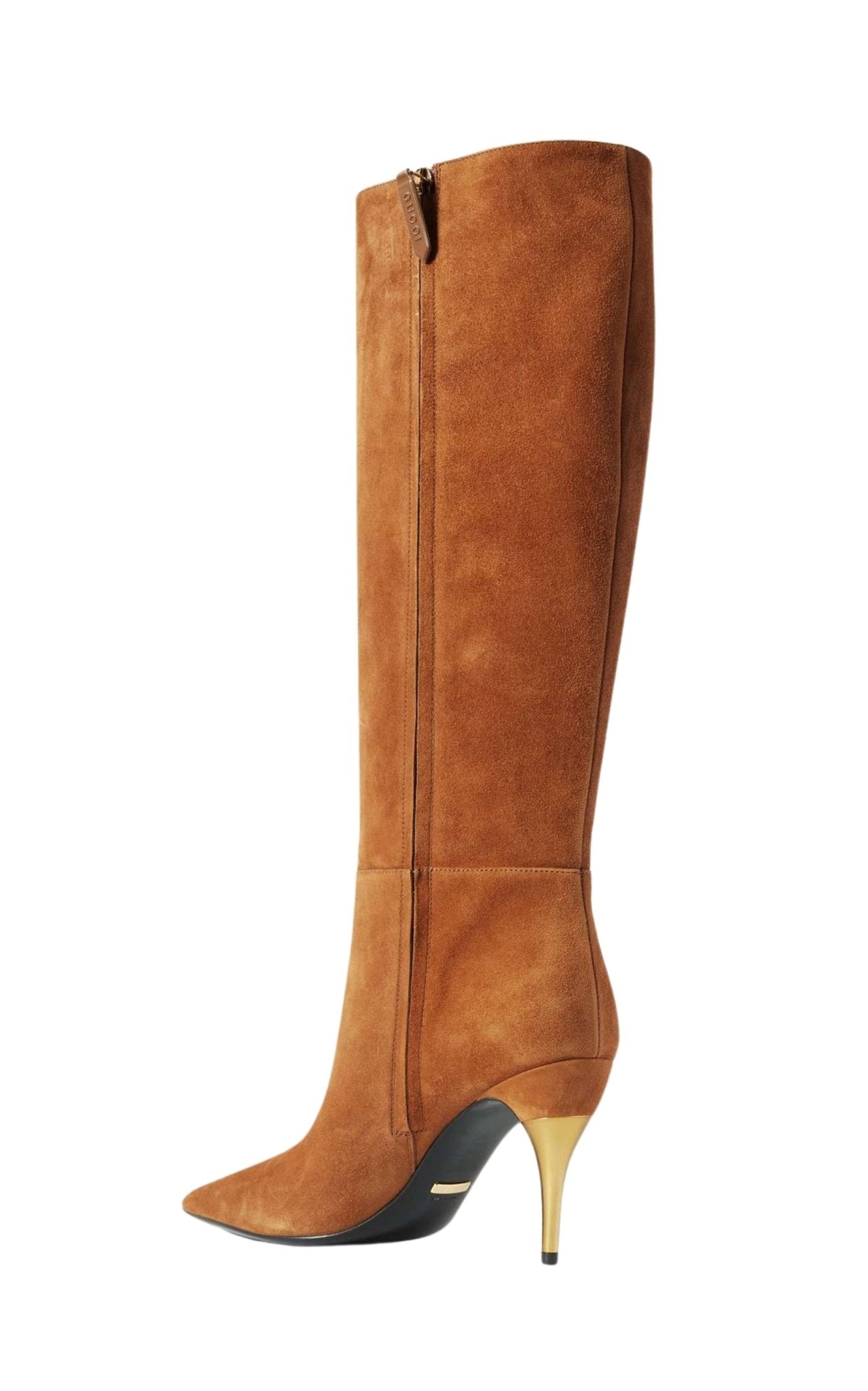 Gucci Priscilla 85 Suede Knee Boots - Runway Catalog