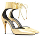 Gucci Priscilla Glossed-Leather Pumps in Gold - Runway Catalog