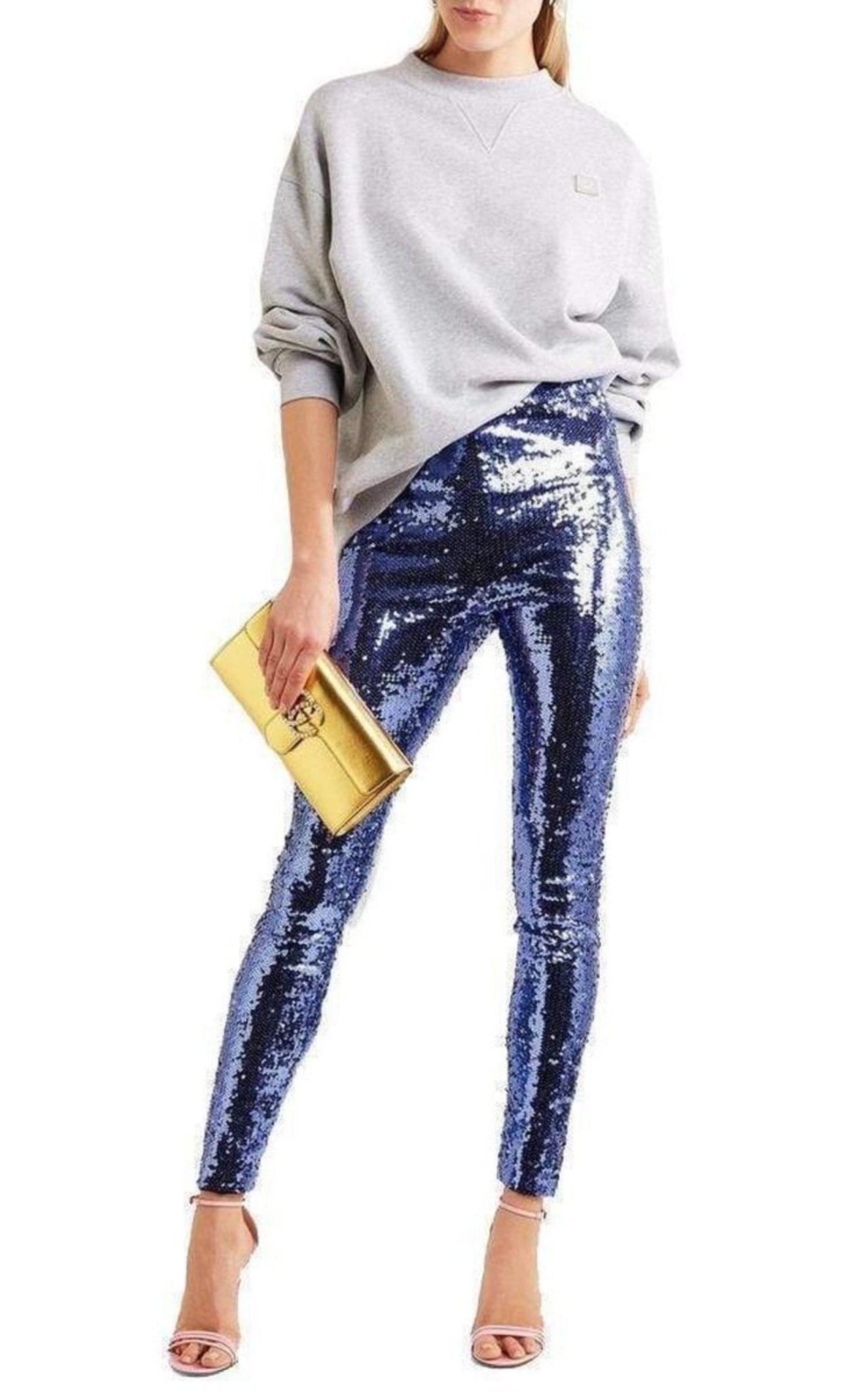 Gucci Purple Sequin Tulle Leggings - Runway Catalog