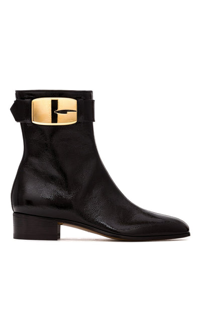 Gucci Retro G 35mm Leather Ankle Boots - Runway Catalog