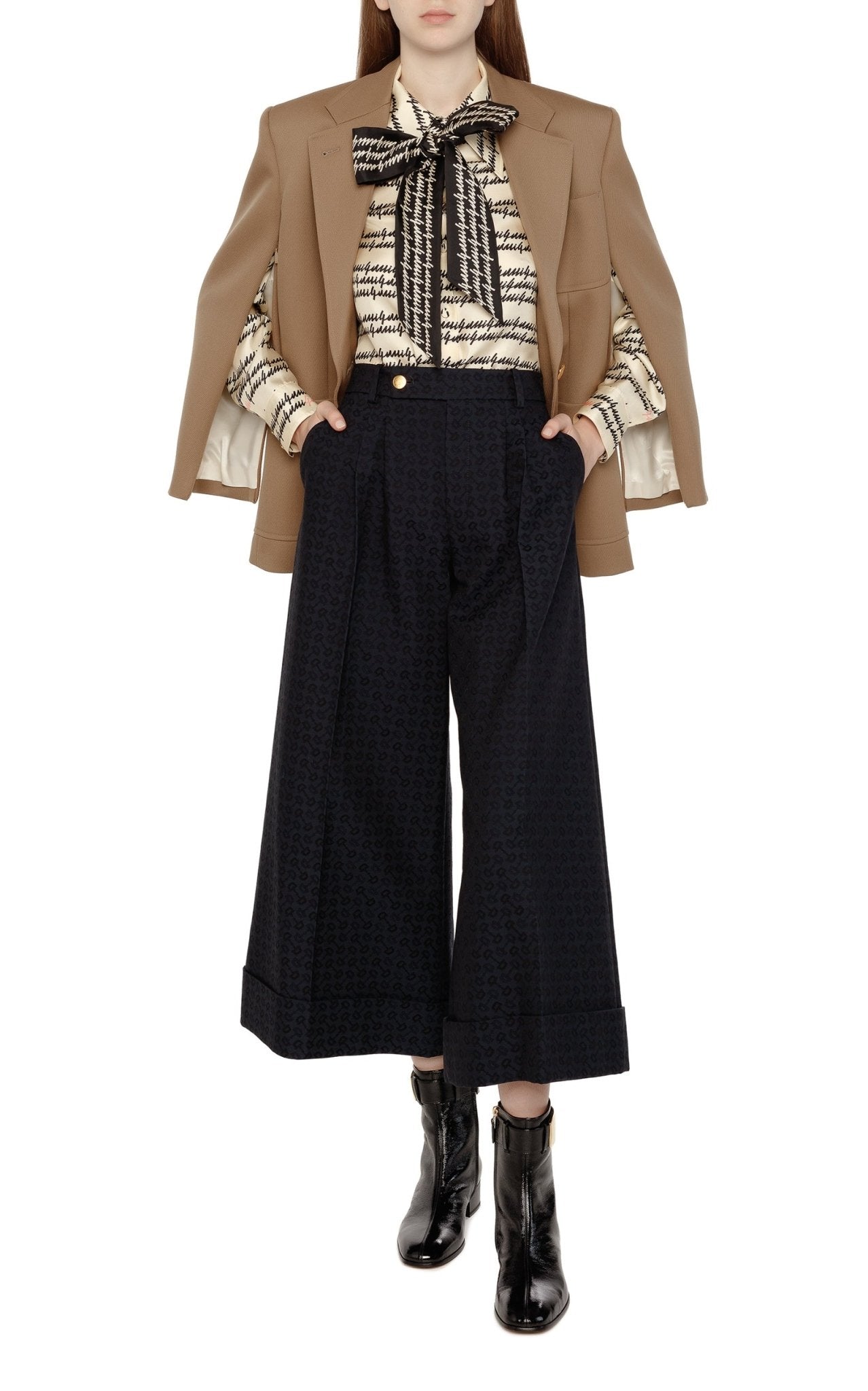 Gucci Retro G 35mm Leather Ankle Boots - Runway Catalog