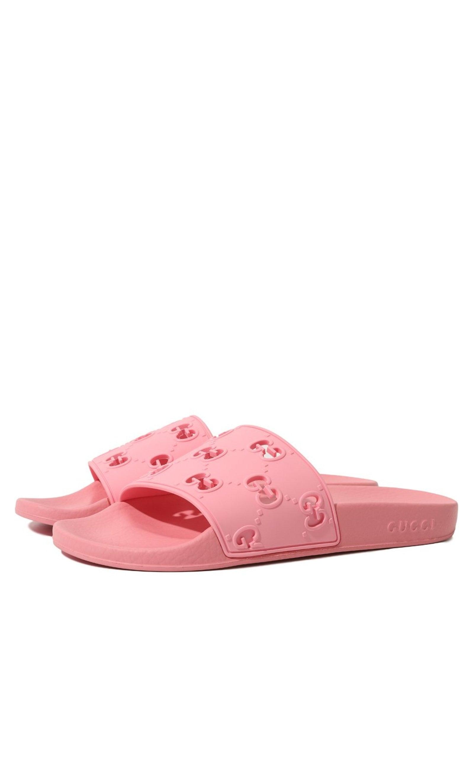 Rose GG Slide Sandal Gucci