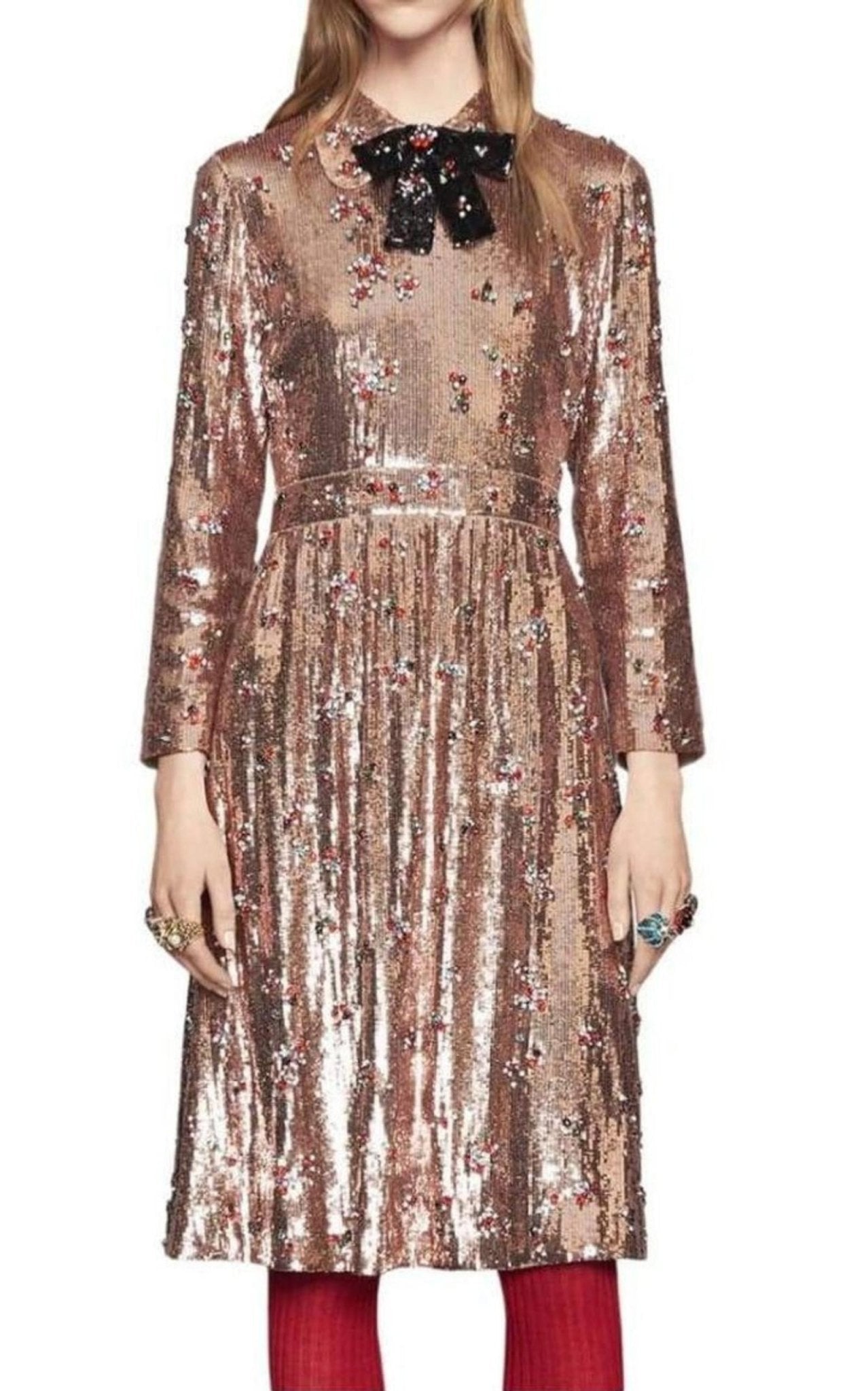 Gucci Sequins with Crystal Embroidered Dress - Runway Catalog
