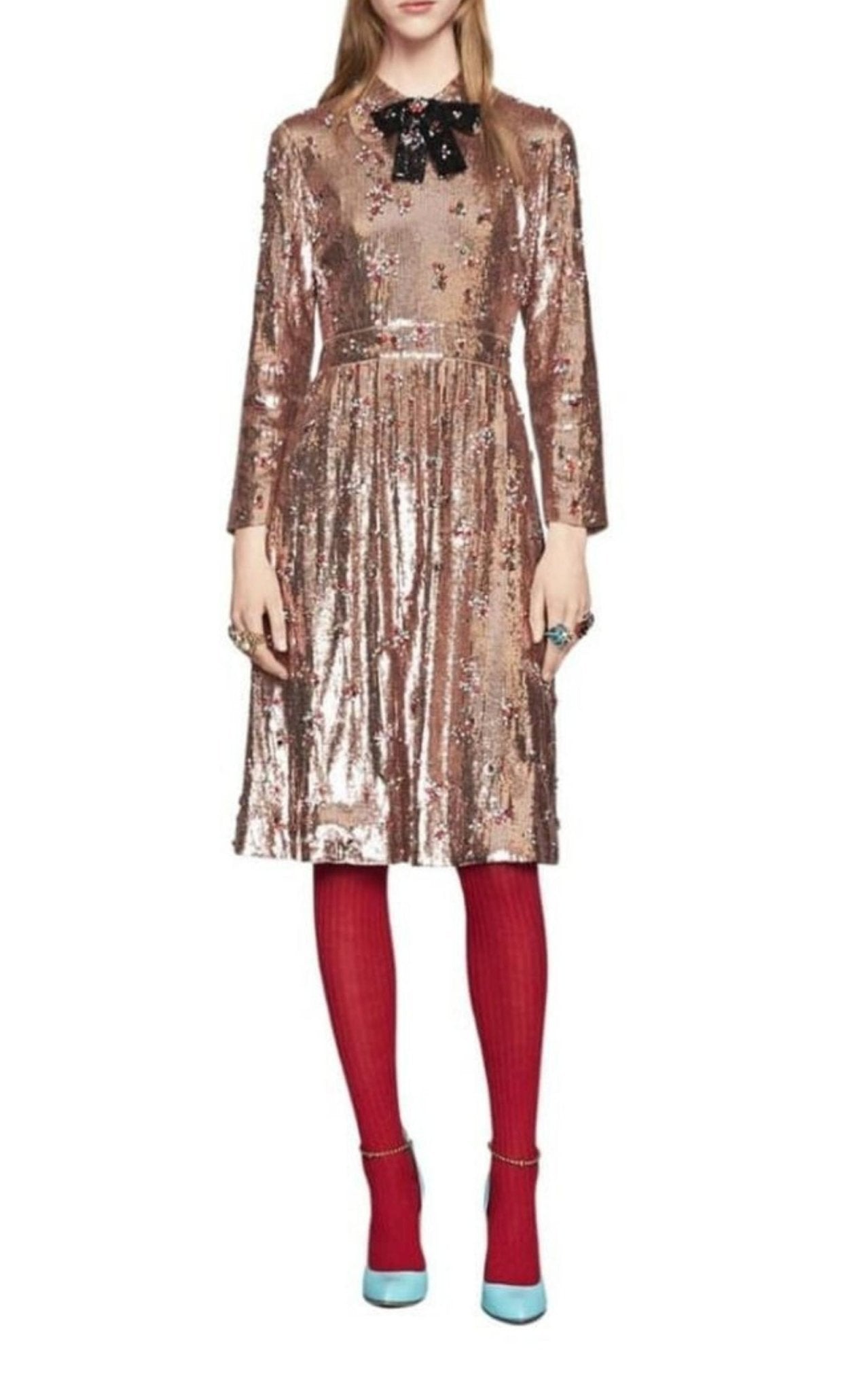 Gucci Sequins with Crystal Embroidered Dress - Runway Catalog