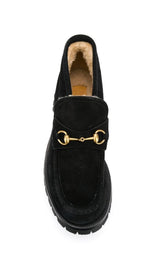 Shearling Lined Loafers Gucci