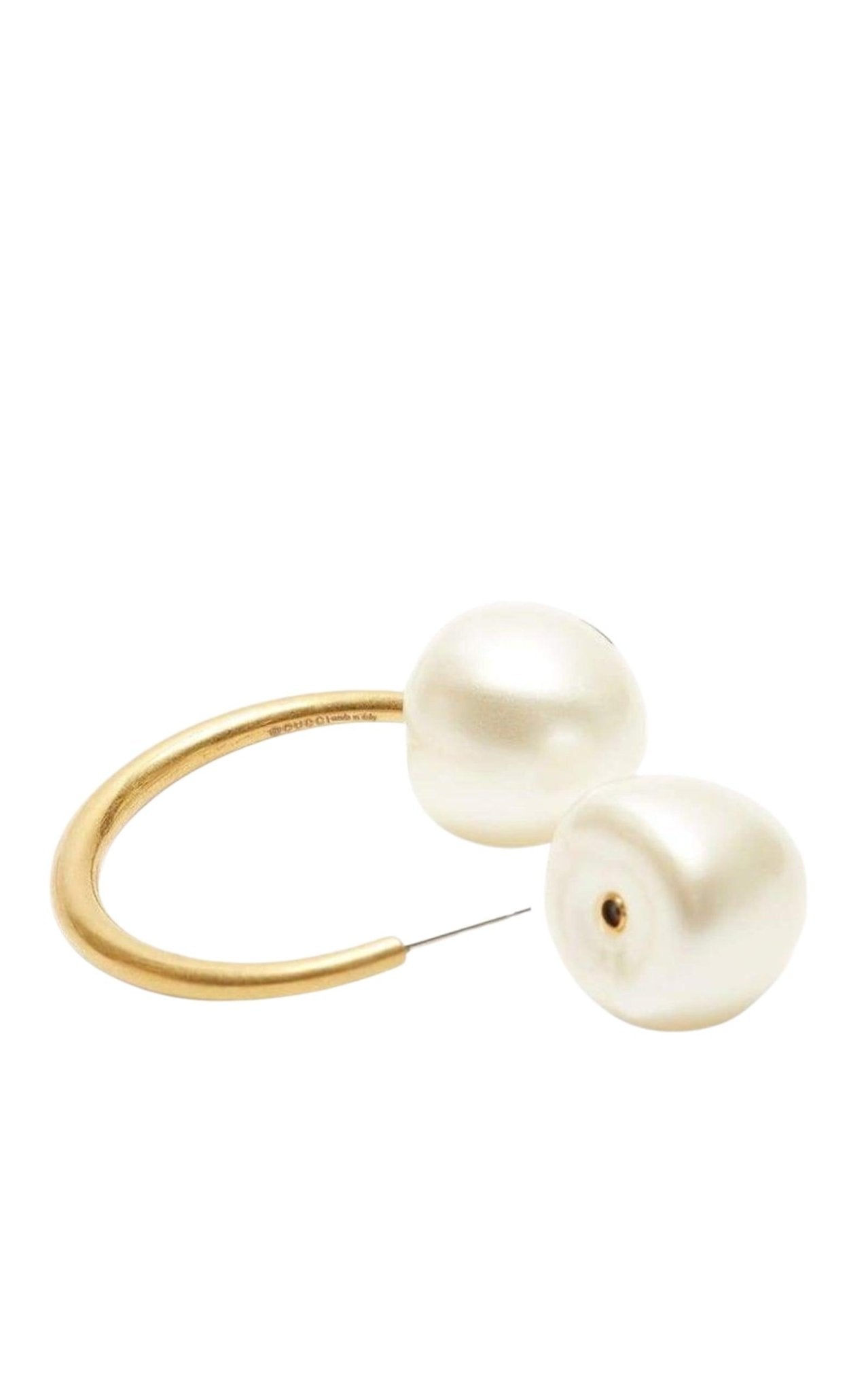 Gucci Single Earring with Pearls in Gold - Runway Catalog