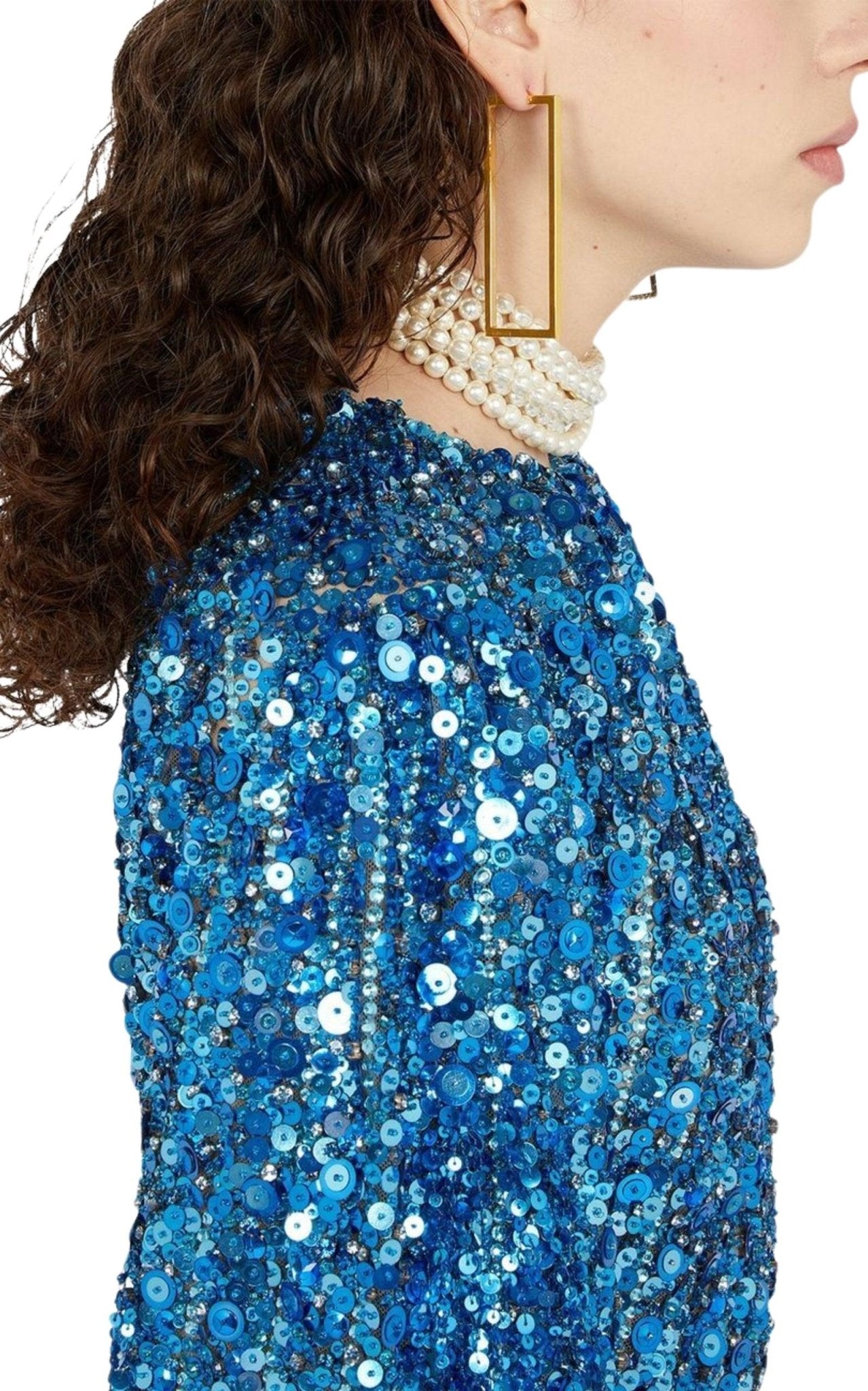 Gucci Single Rectangle - shaped Logo - engraved Earring - Runway Catalog