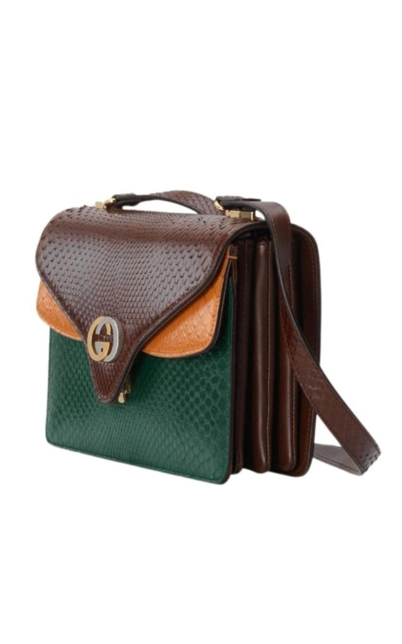 Gucci Small Python Shoulder Bag - Runway Catalog