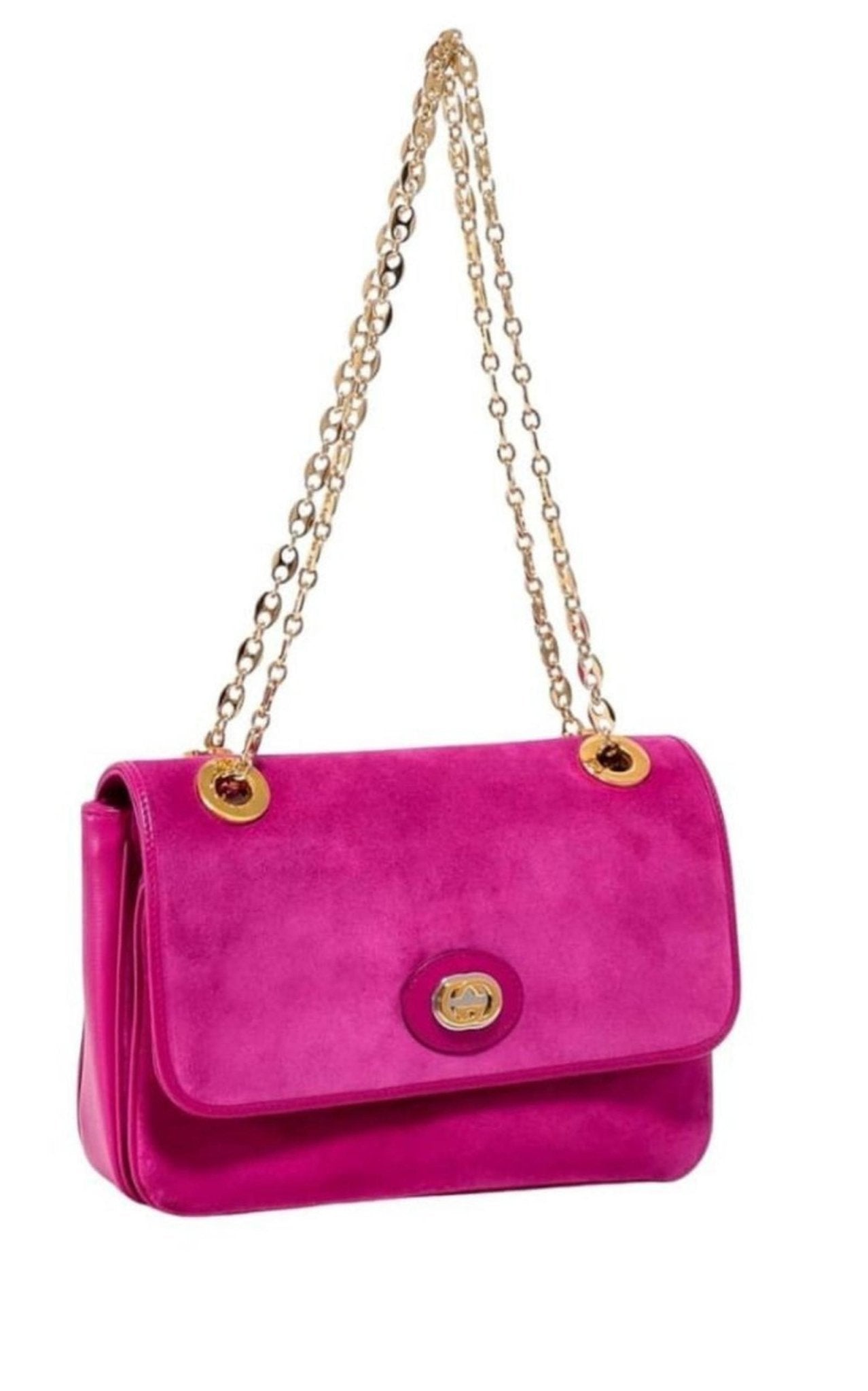 Gucci Small Suede Shoulder Bag - Runway Catalog