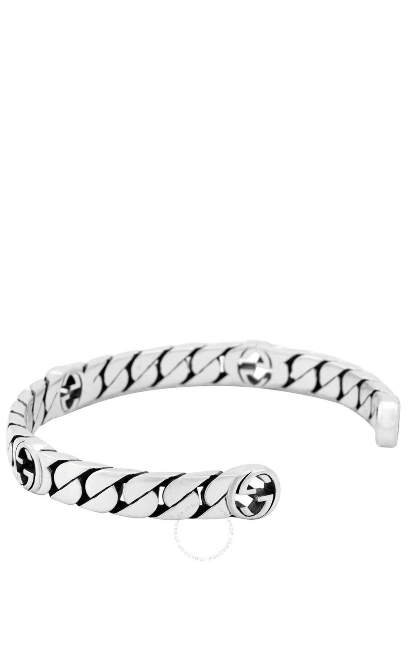 Sterling Silver Interlocking G Cuff Bracelet Gucci