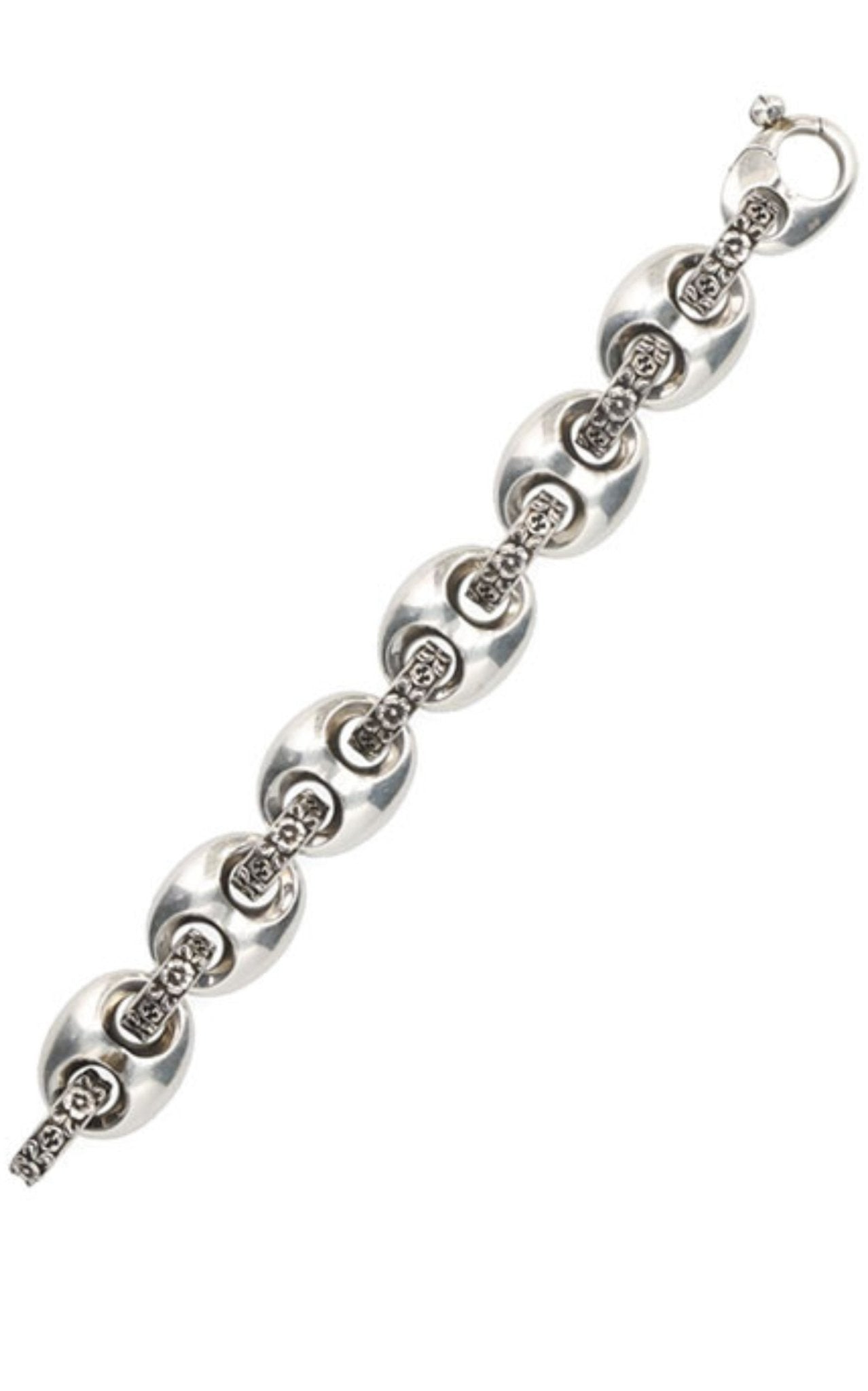 Gucci Sterling Silver Interlocking G Marina Chain Bracelet - Runway Catalog