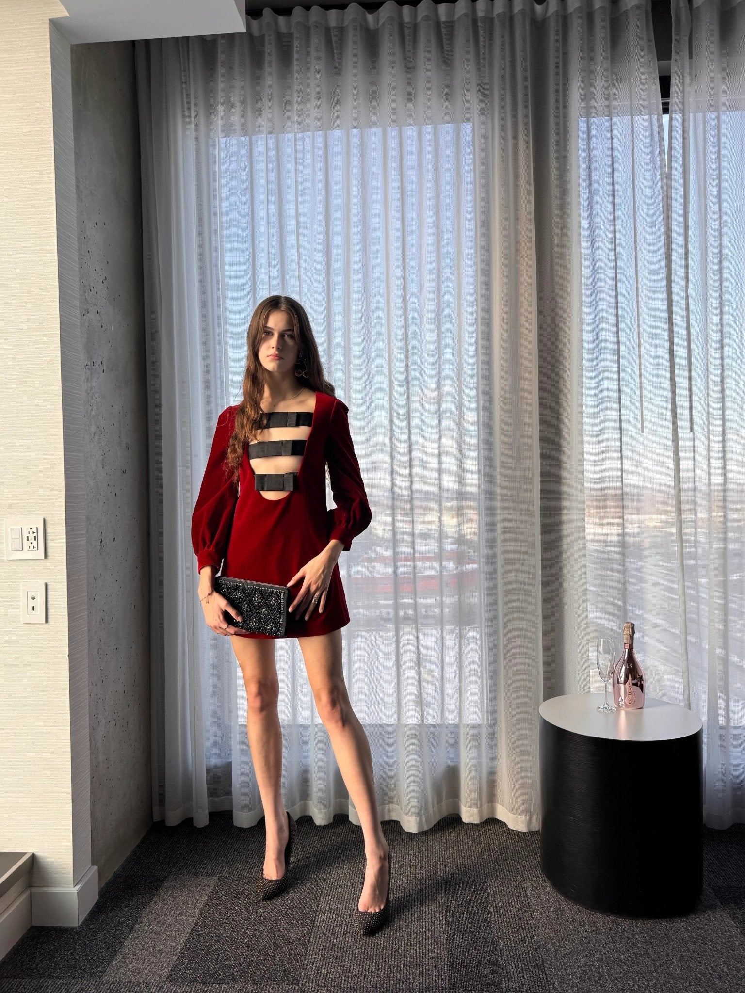 Gucci Stretch Cotton - Velvet Mini Dress - Runway Catalog