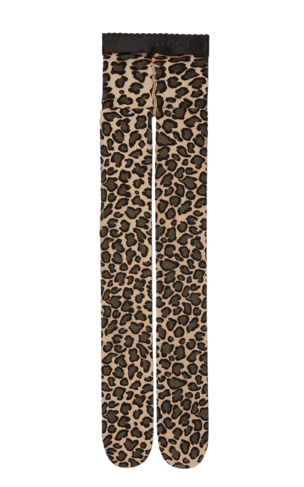 Gucci Stretch Knit Leopard Print Tights - Runway Catalog