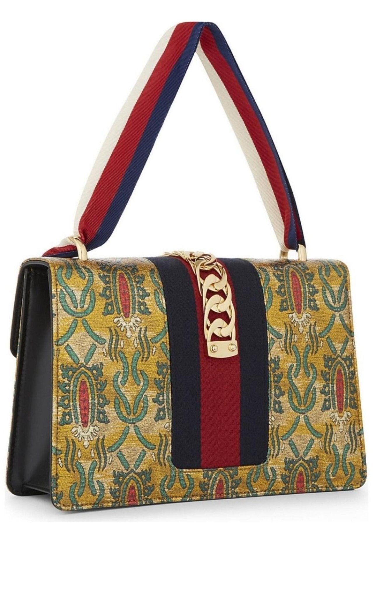 Gucci Sylvie Multicolor Brocade Bag - Runway Catalog