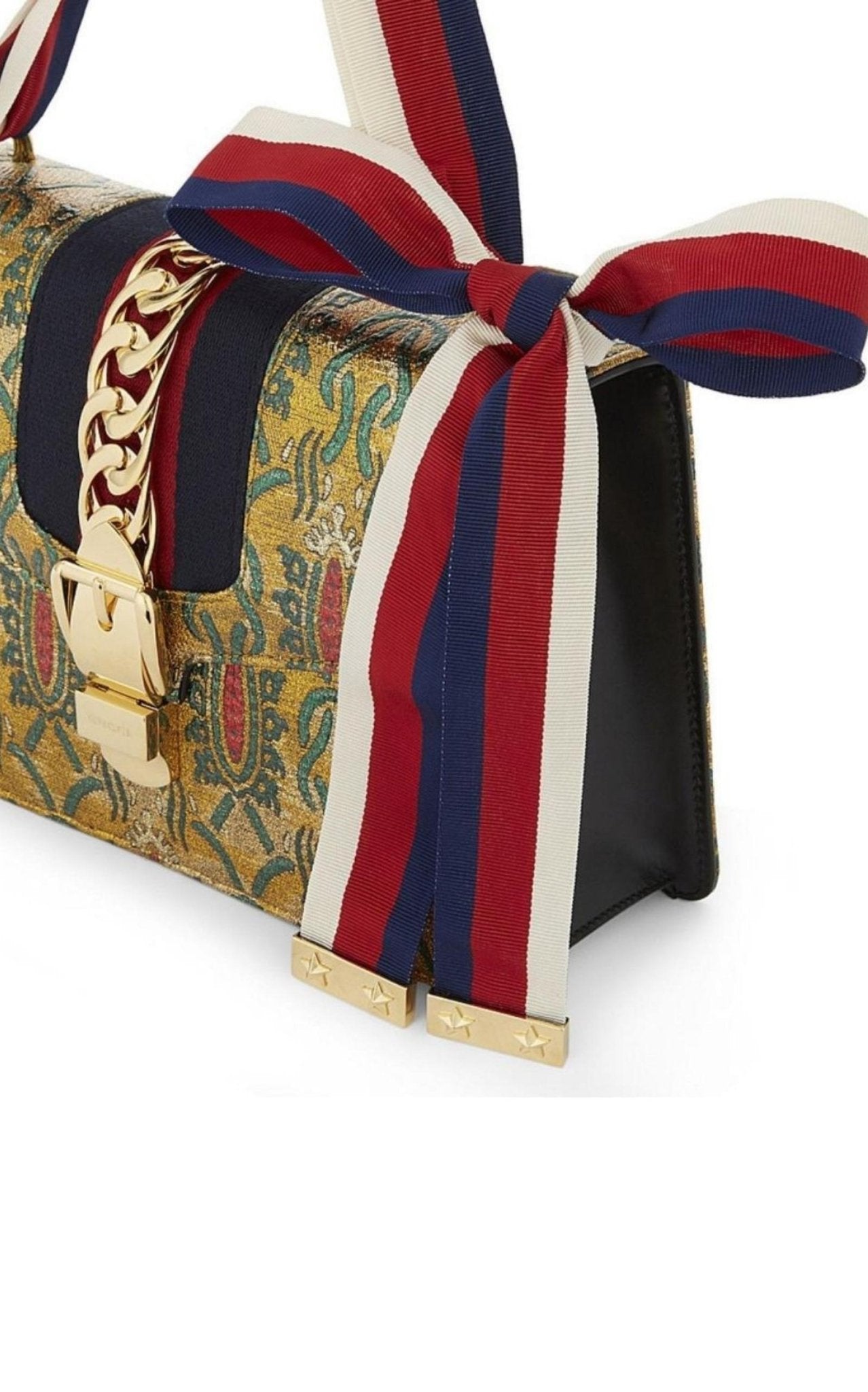 Gucci Sylvie Multicolor Brocade Bag - Runway Catalog