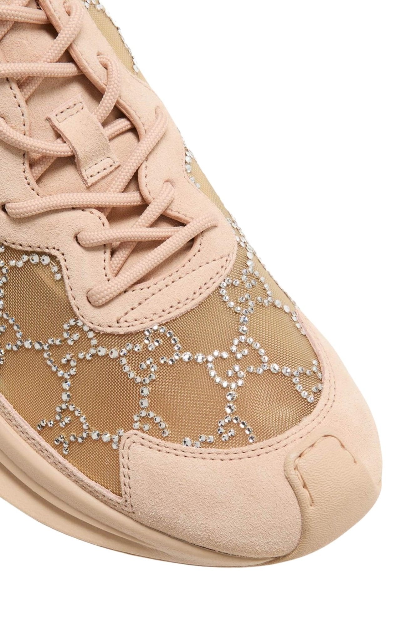 Gucci Tela GG Crystal Mesh Runner Sneakers - Runway Catalog