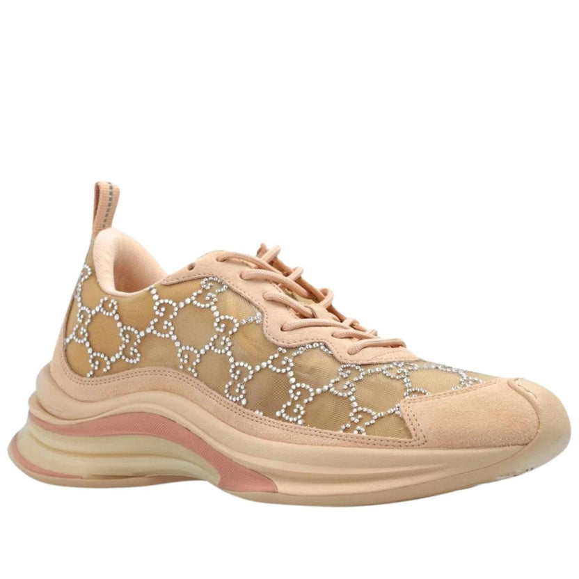 Gucci Tela GG Crystal Mesh Runner Sneakers - Runway Catalog