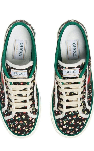 Gucci Tennis 1977 Floral Low Top Sneaker - Runway Catalog