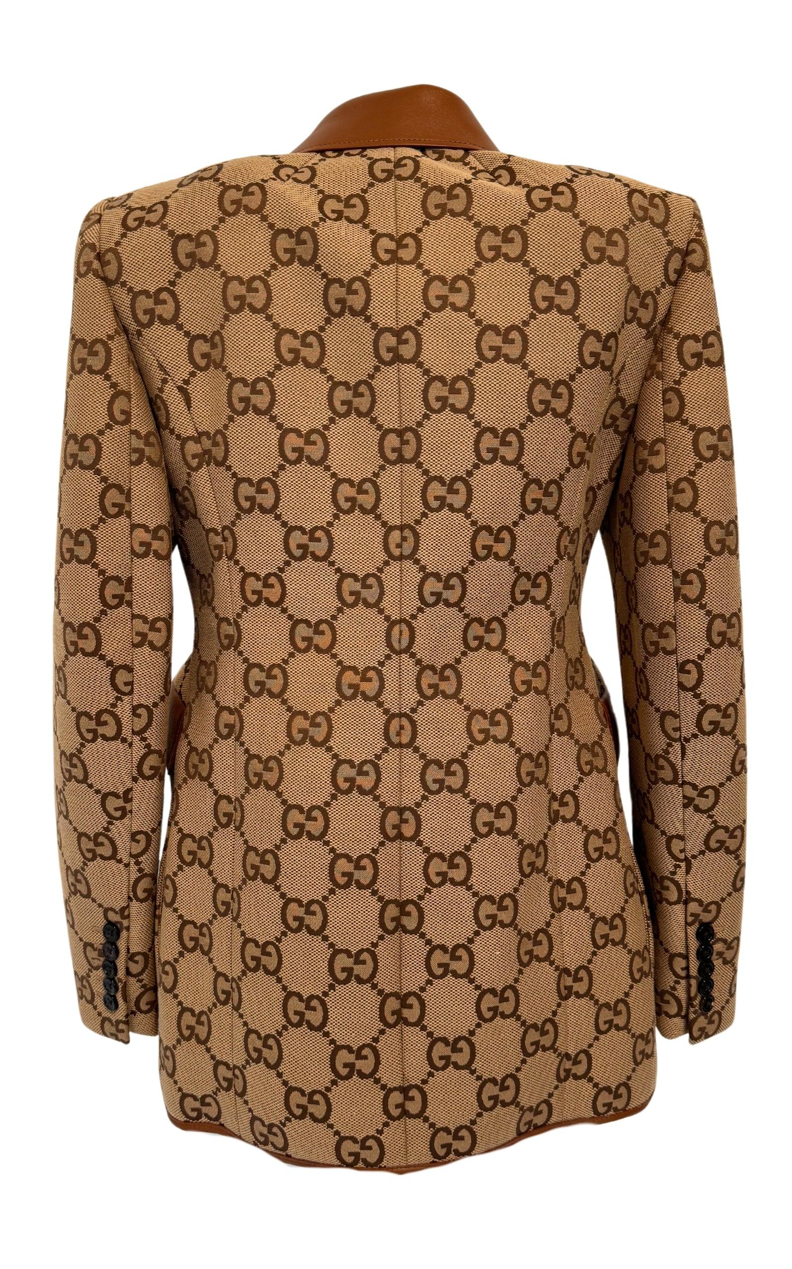 Gucci the Hacker Project maxi GG Hourglass jacket - Runway Catalog
