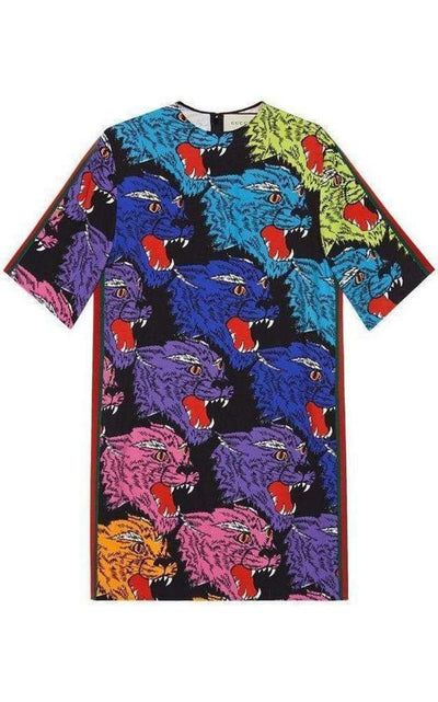 Gucci Tiger Face Tunic Dress - Runway Catalog