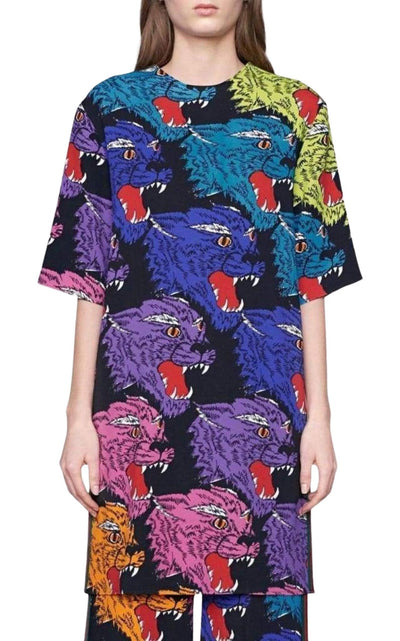 Gucci Tiger Face Tunic Dress - Runway Catalog