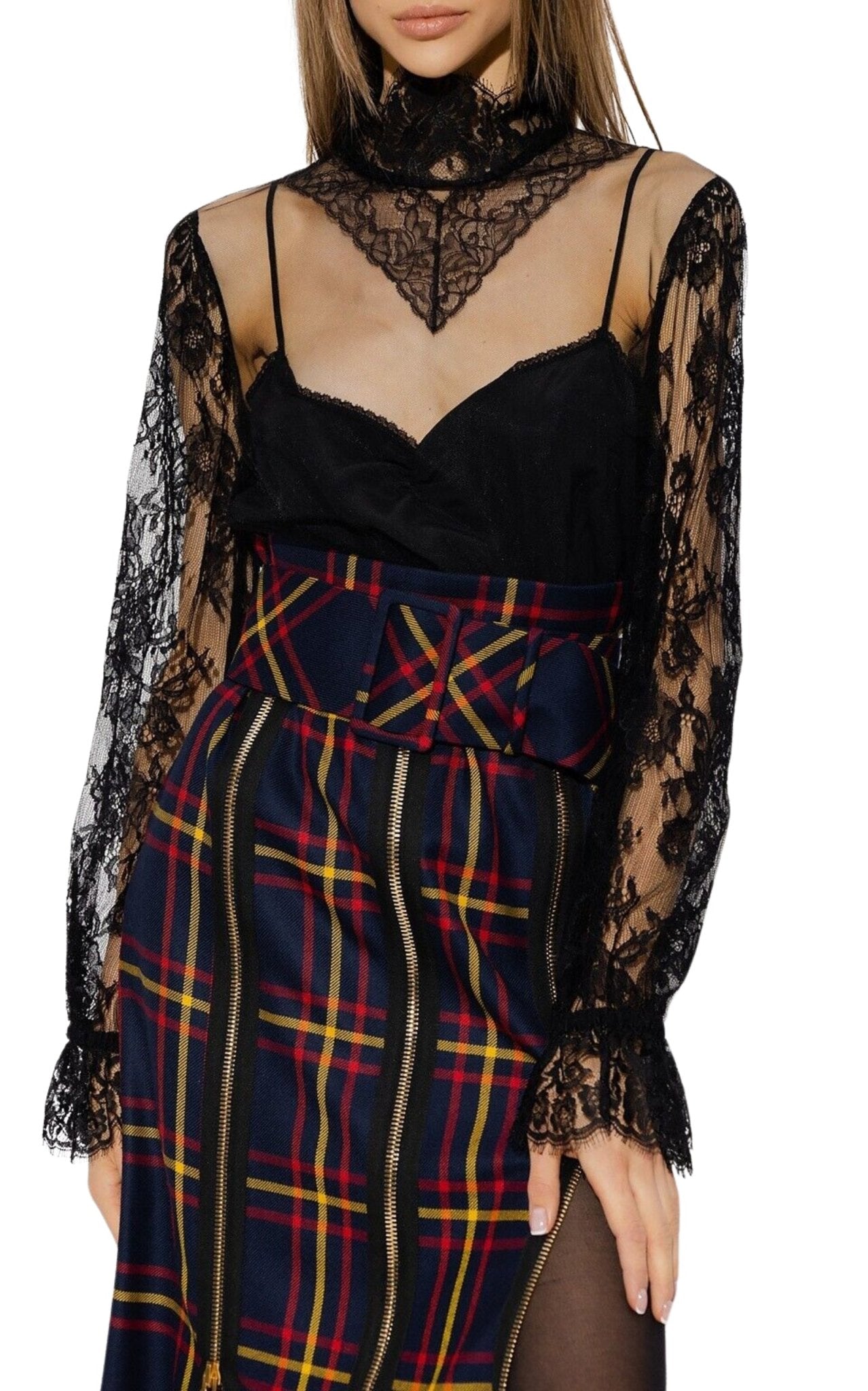 Gucci Tulle and Lace Shirt - Runway Catalog