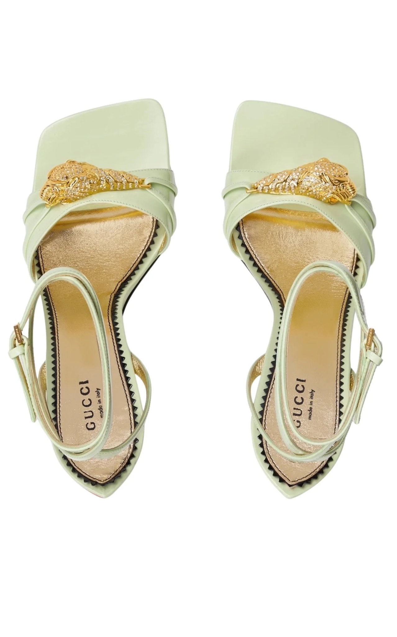 Gucci Two - Toned Dora Wedge Sandals - Runway Catalog