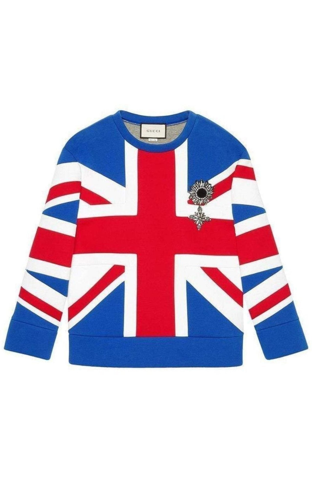 Gucci Union Jack Jersey Sweatshirt - Runway Catalog