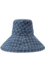 Gucci Wide brim Gg-jacquard Denim Bucket Hat - Runway Catalog
