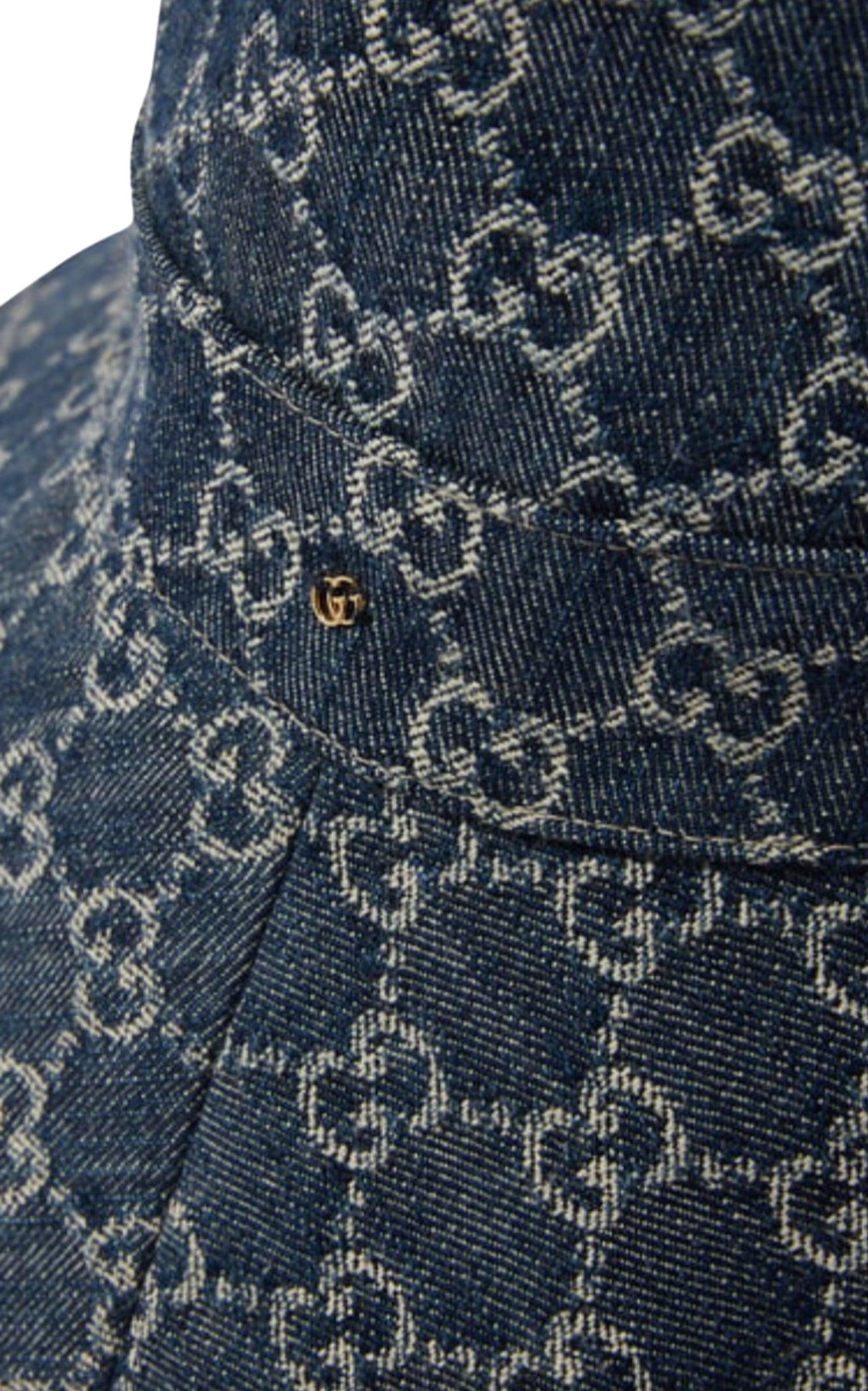 Gucci Wide brim Gg-jacquard Denim Bucket Hat - Runway Catalog