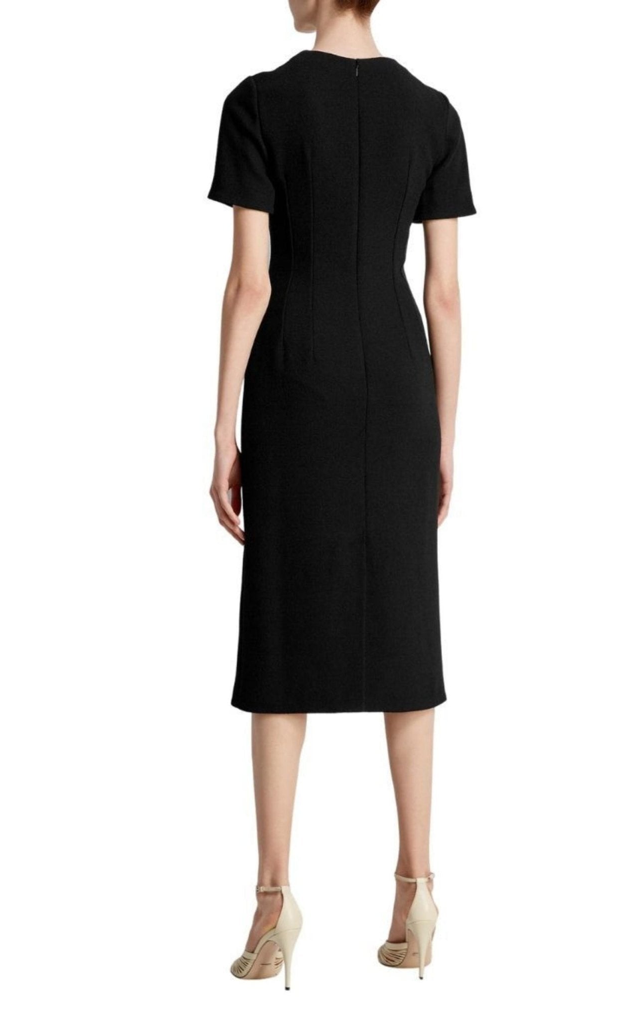 Gucci Wool Sable Lace Midi Dress - Runway Catalog