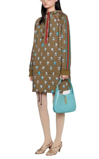 Gucci X Doraemon GG Supreme Cotton Dress - Runway Catalog