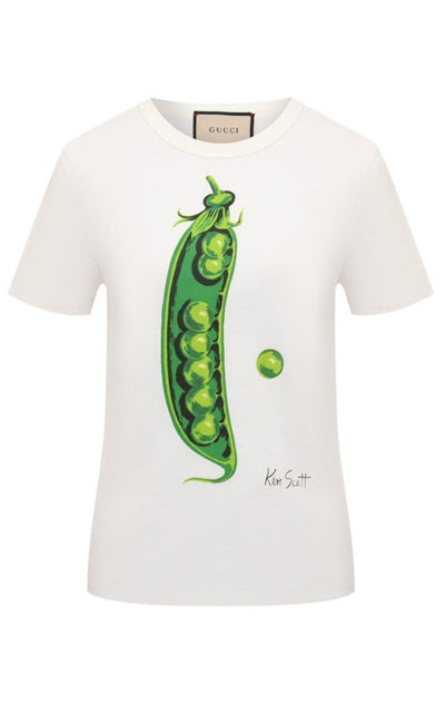 Gucci x Ken Scott Pea Print T-shirt - Runway Catalog
