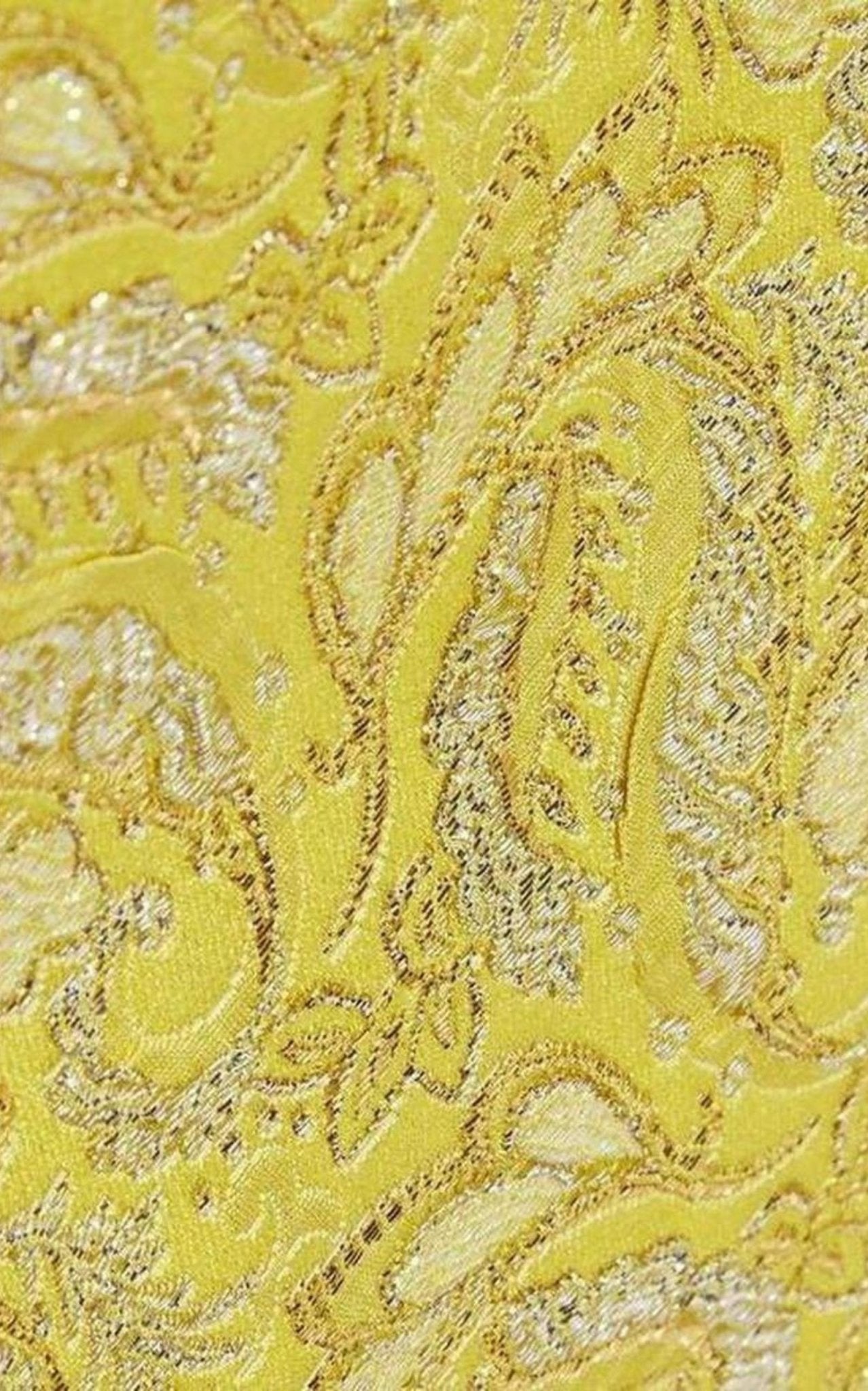 Gucci Yellow Brocade Jacquard Mini Skirt - Runway Catalog