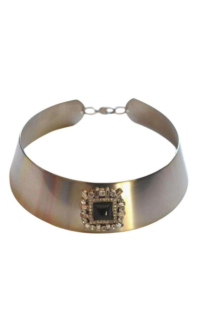 Helene Zubeldia Crystal Chocker Necklace - Runway Catalog