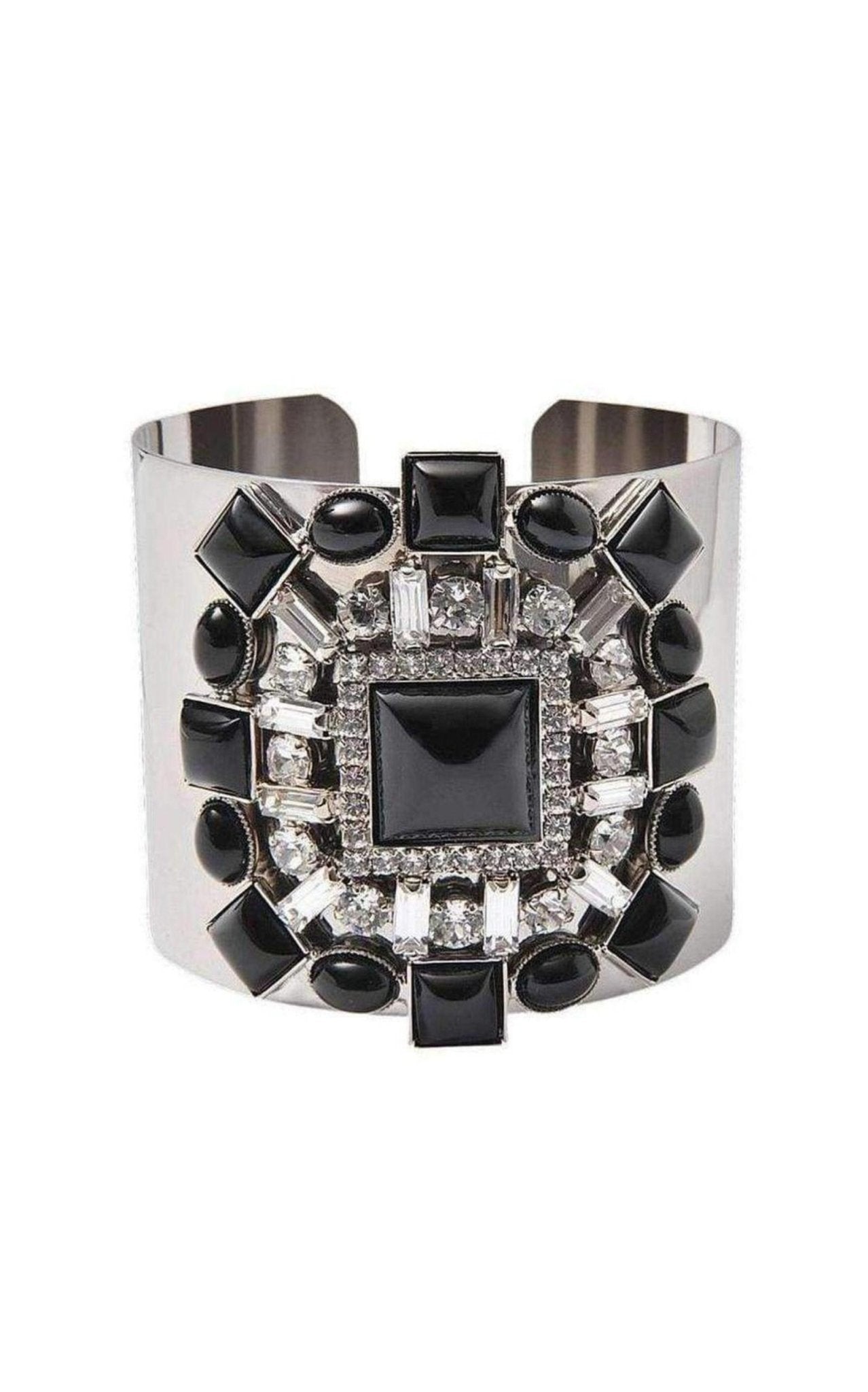 Helene Zubeldia Cuff with Crystal Details Bracelet - Runway Catalog