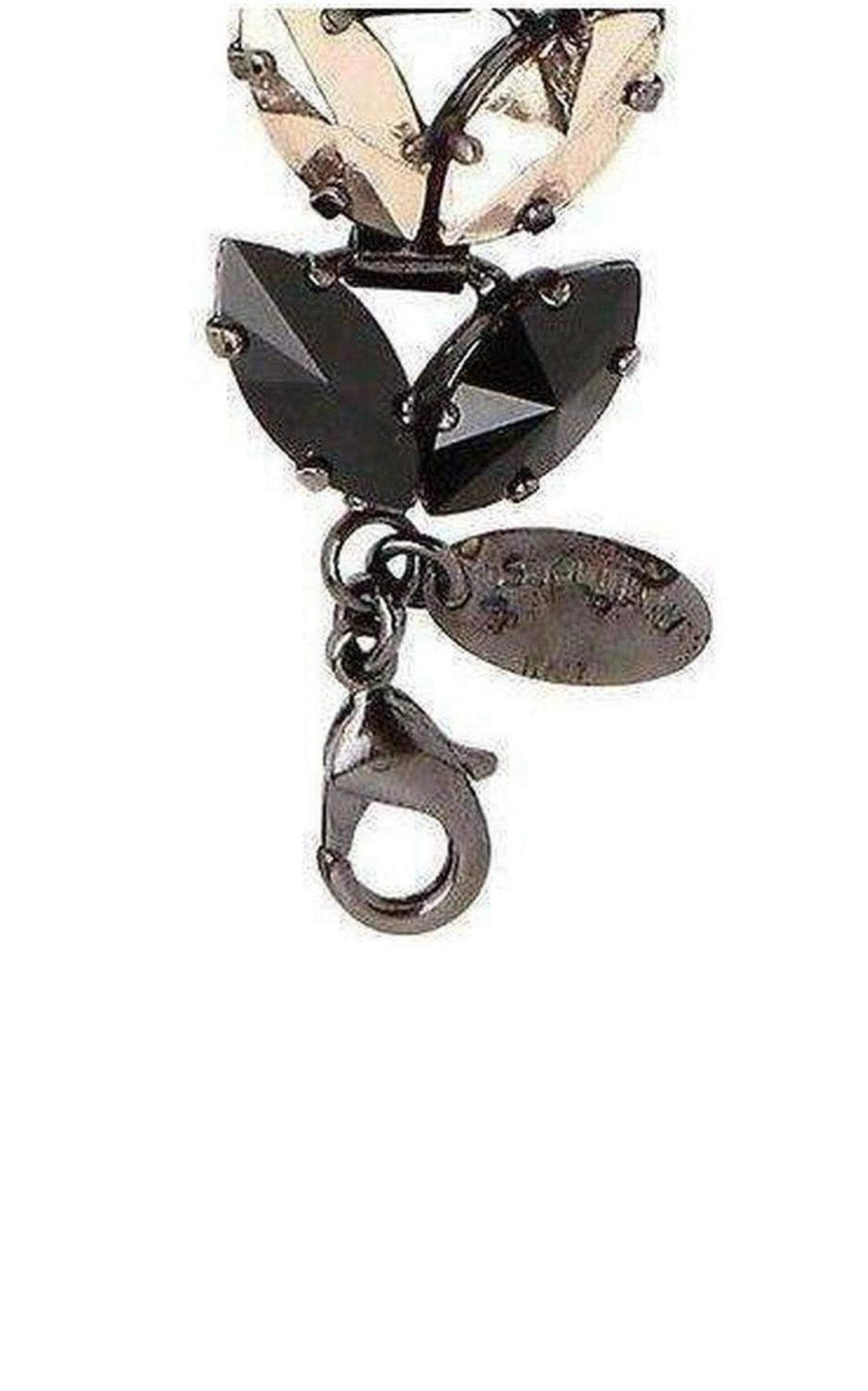 Iosselliani Gold Black Crystal Deco Bracelet - Runway Catalog