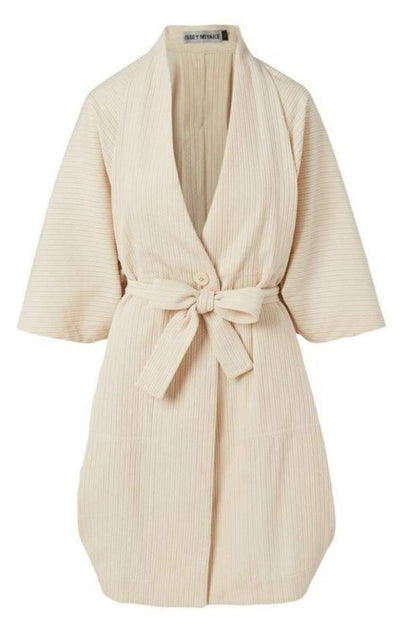 Issey Miyake Sashiko Wrap Cotton Blend Jacket - Runway Catalog