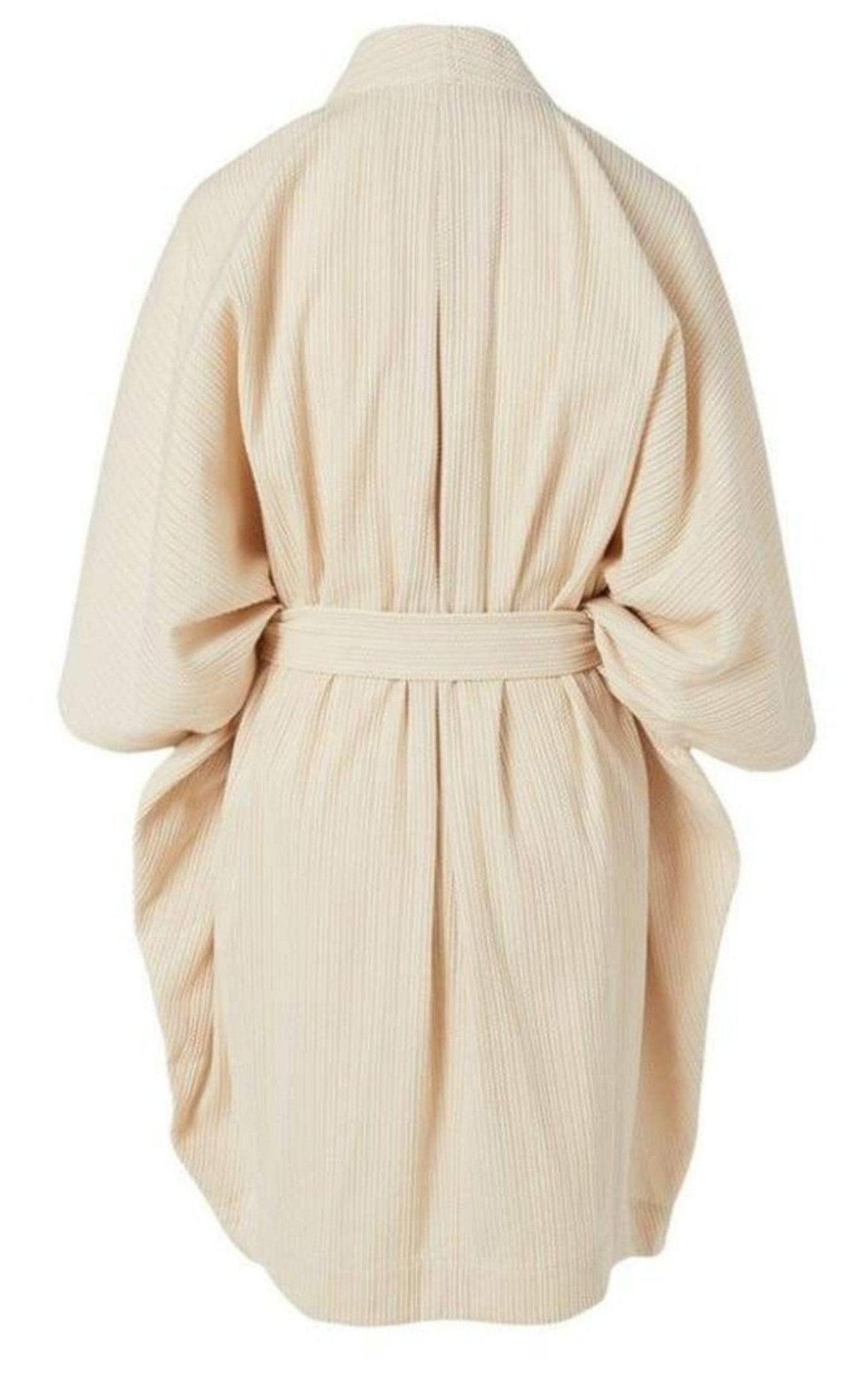 Issey Miyake Sashiko Wrap Cotton Blend Jacket - Runway Catalog