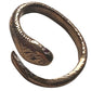 Ruby Snake Ring Bronze Adjustable J Dauphin