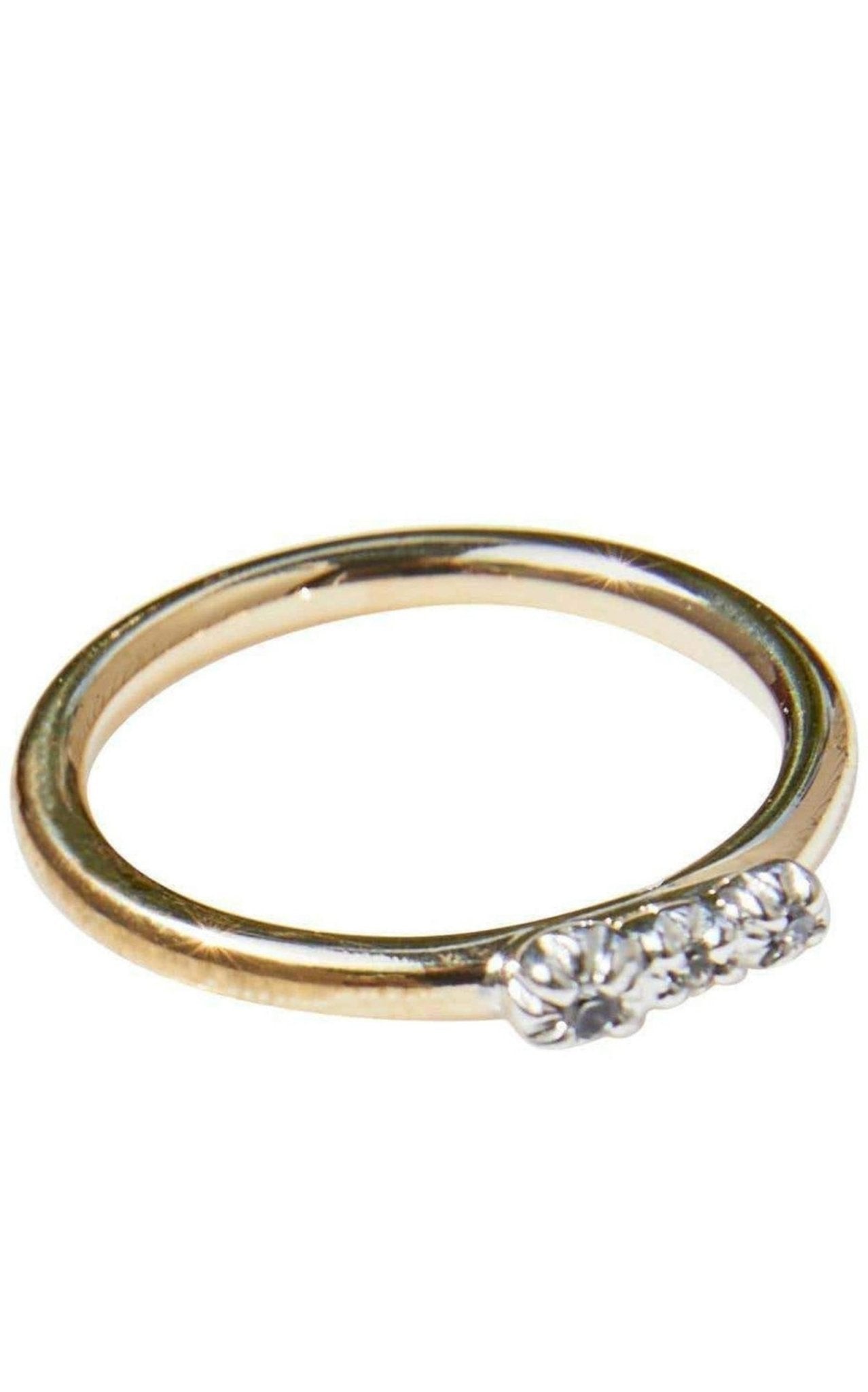 J Dauphin Sapphire Engagement Love Ring Silver Bronze - Runway Catalog