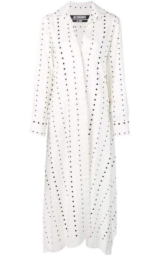 La Djellaba Dot Maxi Dress Jacquemus