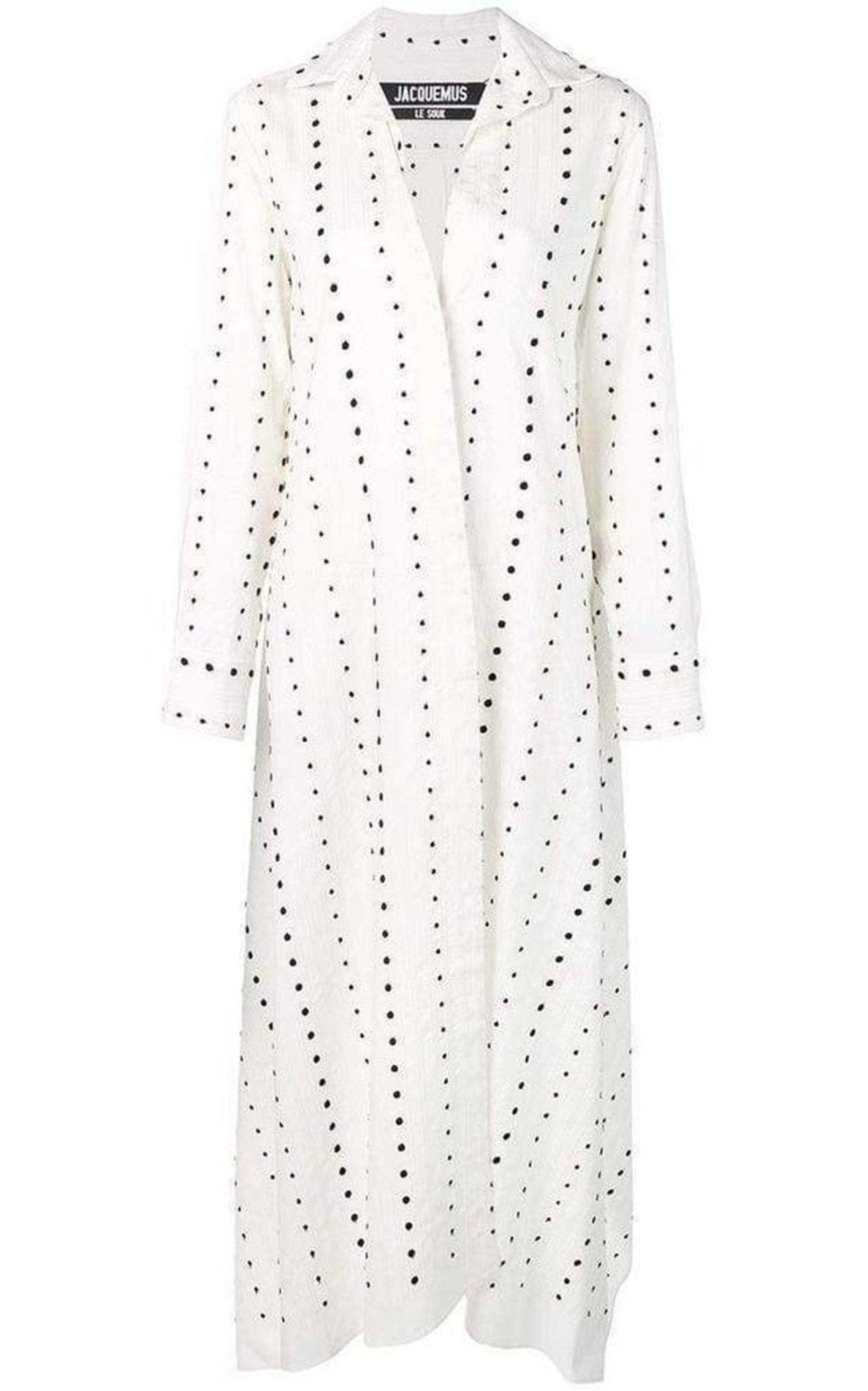 Jacquemus La Djellaba Dot Maxi Dress - Runway Catalog