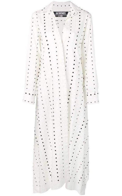 Jacquemus La Djellaba Dot Maxi Dress - Runway Catalog
