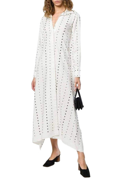 Jacquemus La Djellaba Dot Maxi Dress - Runway Catalog