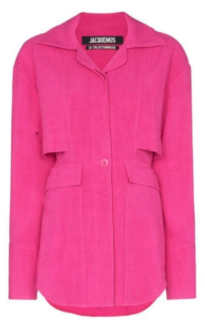 Jacquemus Pink Layered Jacket La Chemise Monceau - Runway Catalog