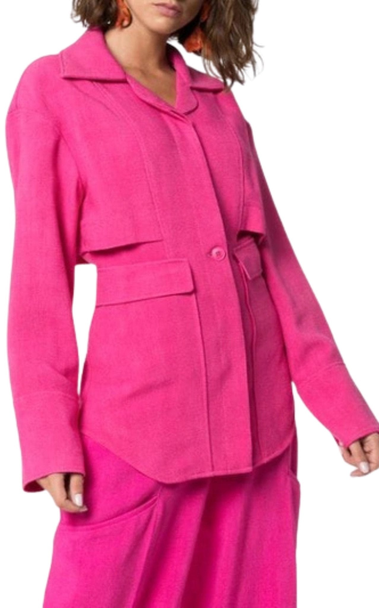Jacquemus Pink Layered Jacket La Chemise Monceau - Runway Catalog
