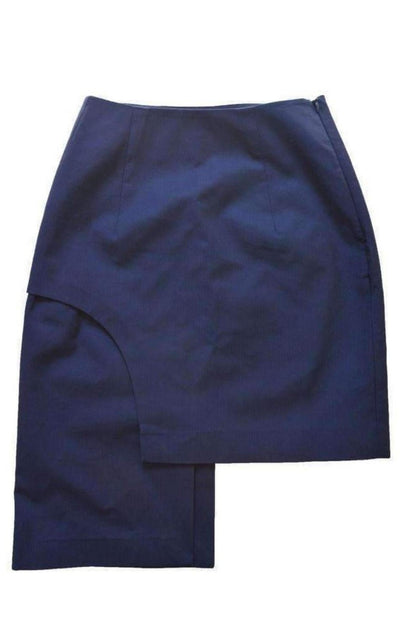 Jacquemus Side Asymmetric Side Striped Skirt - Runway Catalog