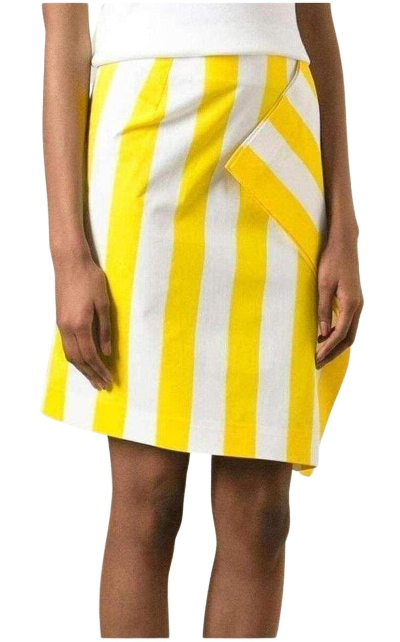 Jacquemus Side Flat Striped Skirt - Runway Catalog
